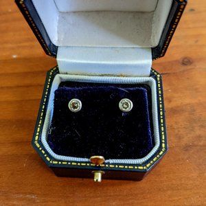 Sterling silver and cubic zirconia earrings